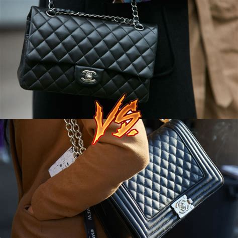 chanel boy bag vs flap|Chanel boy bag inside.